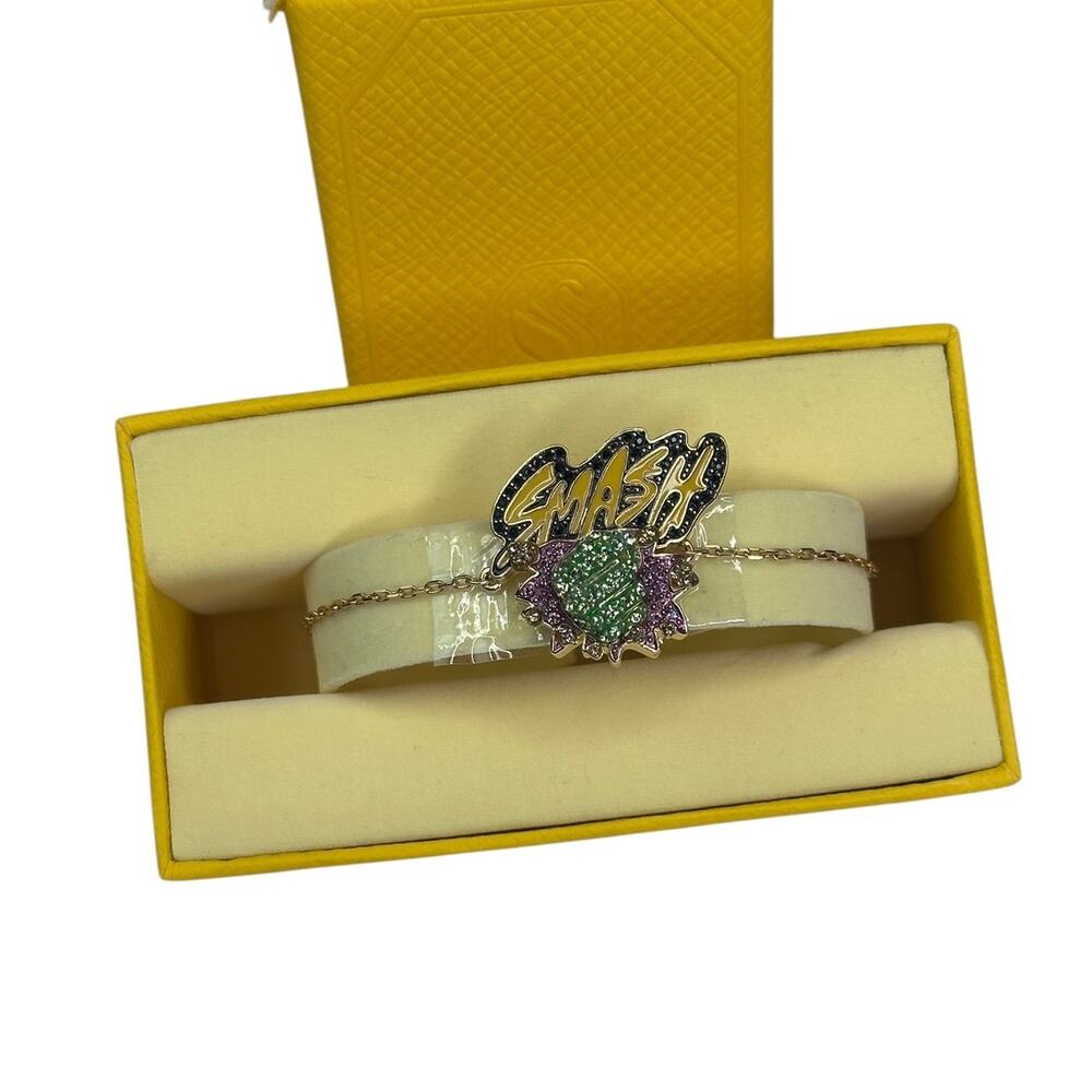 Swarovski Hulk Marvel Adjustable bracelet Multicolored, Gold-tone plated Unisex